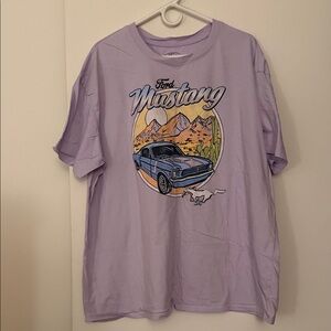 Ford Mustang Purple Graphic Tee